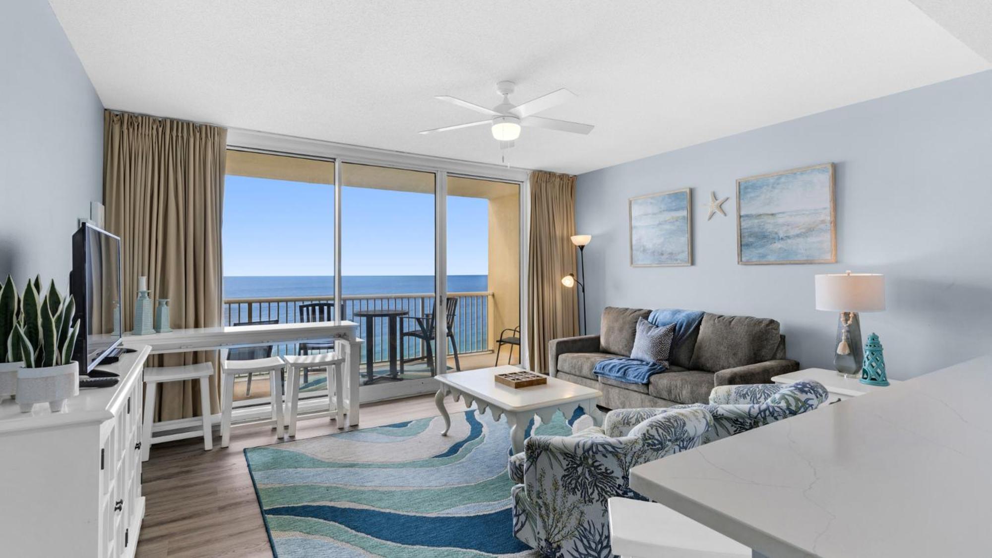 Parking Fee Included-majestic 1-1606! Gulf Front 1bedroom, Pool,hot Tubs,tennis Holiday home Panama City Beach